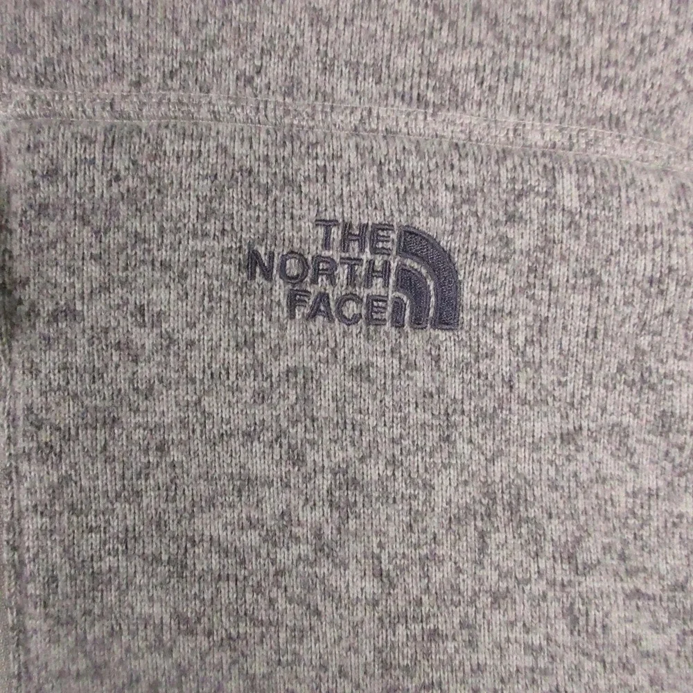 The North Face Sweater Mens 2XL Gray 1/4 Zip Fleece Gordon Lyons Pullover Logo